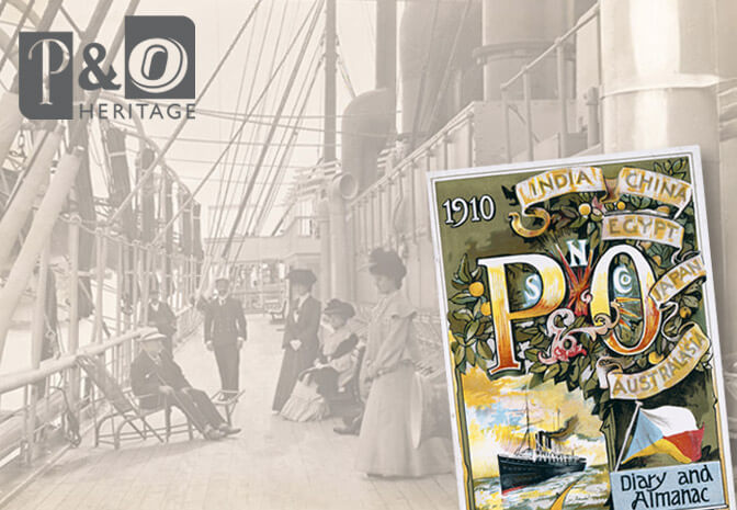 P&O in 1910 compared to the Present Day